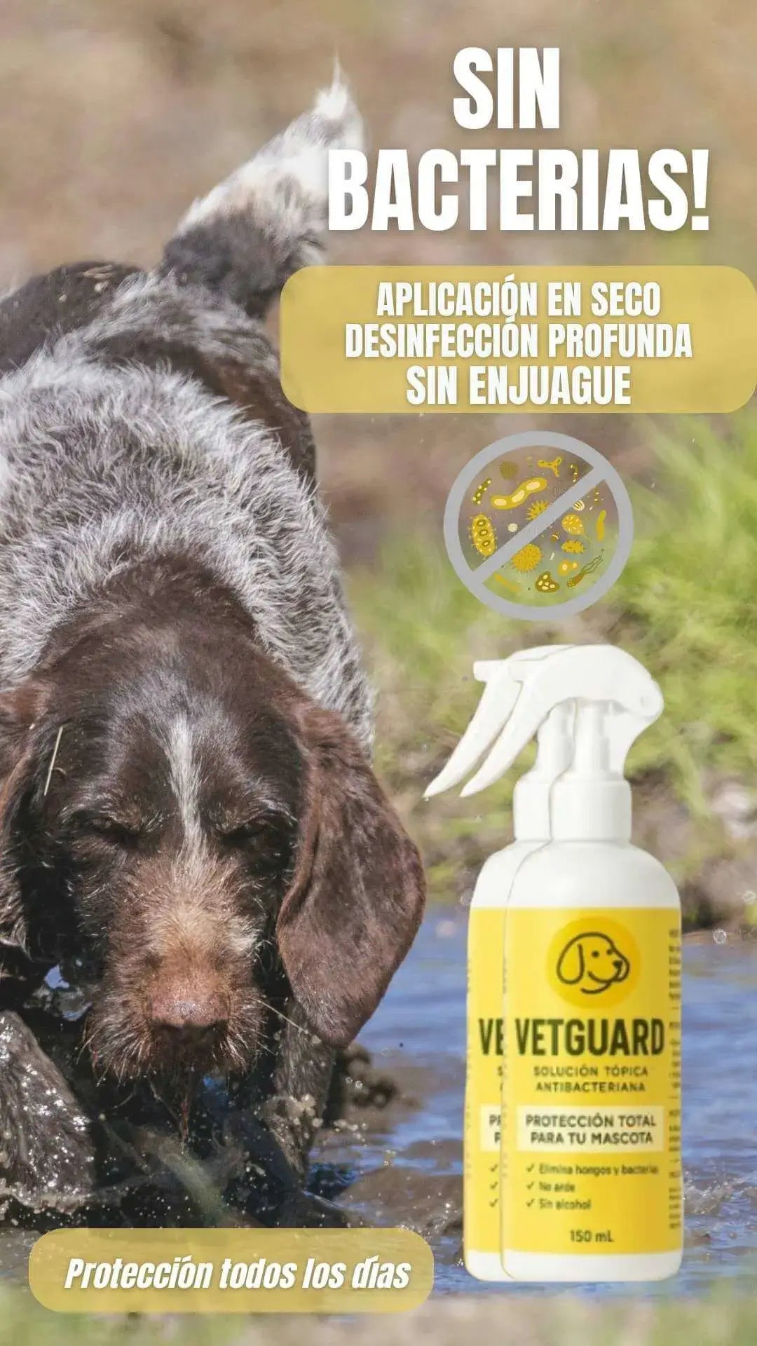 Vetguard Topico | Elimina Acaros, hongos y bacterias