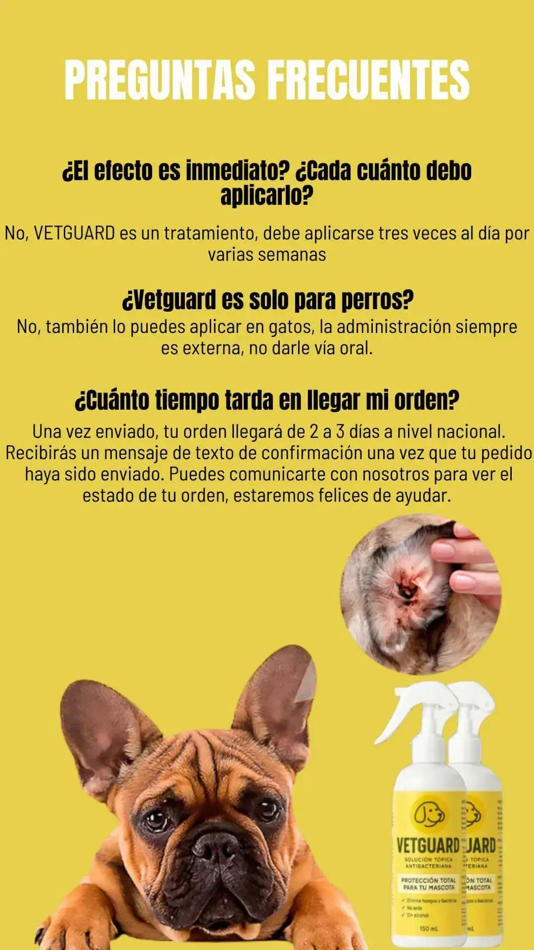 Vetguard Topico | Elimina Acaros, hongos y bacterias